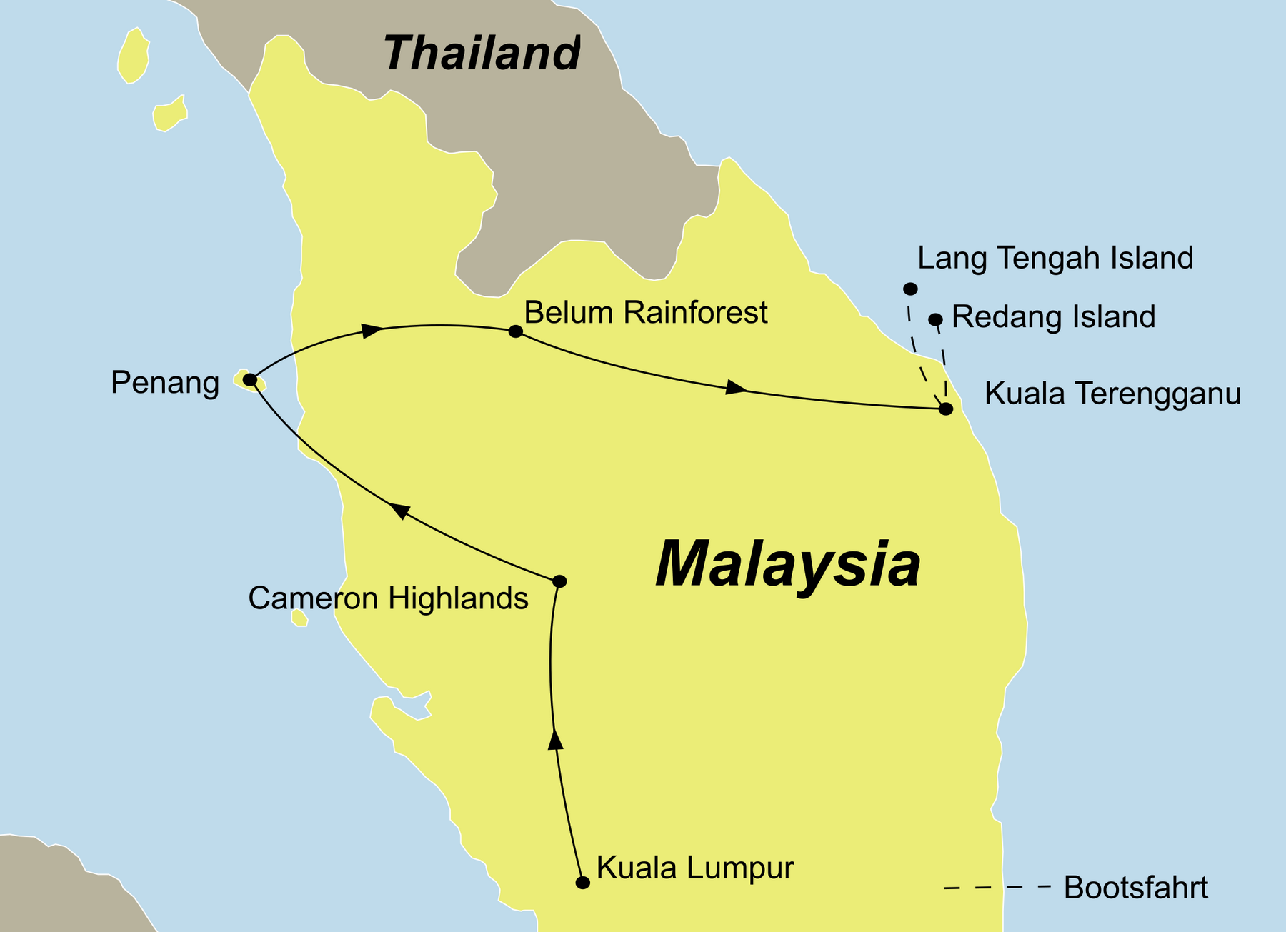 Malaysia Mit Dem Mietwagen | Rundreise Inklusive Baden